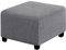 RIRWICM Quadratischer Stretch-FußHocker-Bezug, Staubdicht, Waschbar, Stretch-Ottomane-Bezug, Universeller Pouf-Bezug Mit Elastischer Unterseite, Rutschfester Jacquard-Ottomane-Bezug