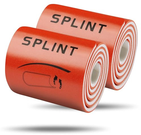 PULOX 2er-Set Splint-Schiene 91 x 11 cm - Formbare Immobilisationschiene zur Ruhigstellung von Extremitäten