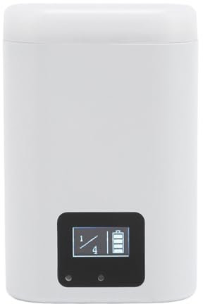 AKLOSIPY Flash de Cámara de Brillo Ajustable con Soporte Universal de Zapata Caliente, Ideal para Uso Diario y Fotografía de Viajes, Flash Recargable de 5600K con Puerto de Carga Tipo C (White)