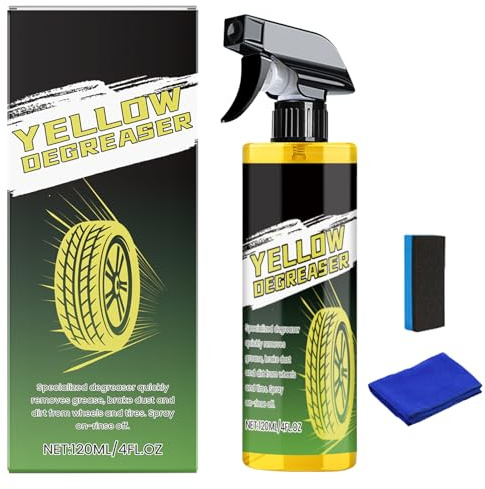 Hitburu Spray Limpiador de Llantas,Eliminación de Manchas y Restauración del Brillo | Spray Limpiador De Ruedas Y Llantas Para Coche,Para Taller De Reparación Garaje Aparcamiento Camiones Monovolumen