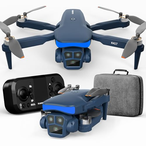 Drone con Cámara HD 1080P, Lente Ajustable 90°, Drone Plegable con Motor sin Escobillas, Control por Gestos, Despegue con Un Toque, Giros 3D, Modo Headless, Ideal para Principiantes y Adultos