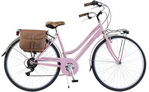 Via Veneto by Canellini Bicicleta Bici Citybike CTB Mujer Vintage Retro Via Veneto Acero (Rosa, 46)