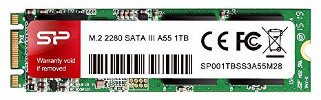 Silicon Power 1TB A55 M.2 SATA M+B Key SSD Internal Solid State Drive 2280 SU001TBSS3A55M28AB
