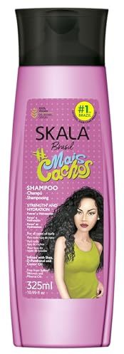 SKALA - Champú Mais Cachos 325ml Para una sensación de bienestar Elección cuidadosa para las necesidades diarias, Negro, 325 ml