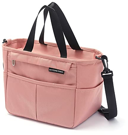MCXKJ Cesta para comer, bolsa de almuerzo aislada, mini bolsa de almuerzo isotérmica y impermeable, bolsa isotérmica para comida portátil, almuerzo bolsa para picnic, escuela/oficina (rosa)