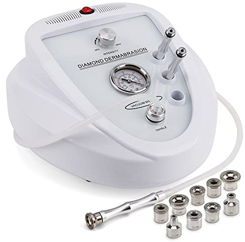 [Versión Mejorada] 65-68 cmHg Dispositivo Profesional de Dermoabrasión, Microdermoabrasión de Diamante, Peeling Facial, Equipo de Belleza para Salón y Uso Doméstico