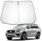 BIXUAN XC90 2024 Sonnenschutz kompatibel mit Volvo XC90 SUV 2016-2023 2024 Windschutzscheibe für das Auto Frontscheibenabdeckung Windschutz für XC90 Frontscheibe Blockiert UV Abdeckung Faltbar
