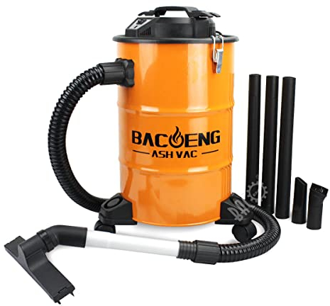 BACOENG Ash Vacuum Cleaner with Double Stage Filtration System, Advanced Ash Vac, 20L, 1200W