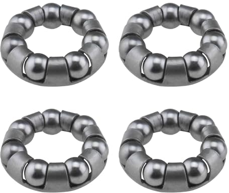 YINETTECH 4pcs de Retenue de Roulement à Billes de Vélo 7 Boules Accessoires de Réparation de Vélo Cage de Roulement à Billes Roulement à Billes de Vélo