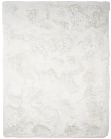 Consilio Concept Heaven Fellteppich 80x150 Ivory Teppich Supersoft 50 mm Höhe Soft weich Hasenfell Imitat weiß Creme Elfenbein Wohnzimmerteppich Kinderzimmerteppich Küchenteppich Flurteppich