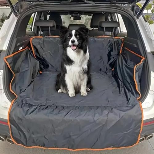 Waterproof Car boot cover for dogs Pet Cargo Cover, Comfortable Dog Cargo Liner, Scratch Resistant, Universal Fit for SUVs, Sedans, Trunks, Vans, Large, Black