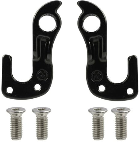 Lot de 2 pattes de dérailleur pour Cube Aim SL #10148, crochet arrière de vélo en métal, compatible avec dérailleur arrière, installation facile, noir, 4 vis