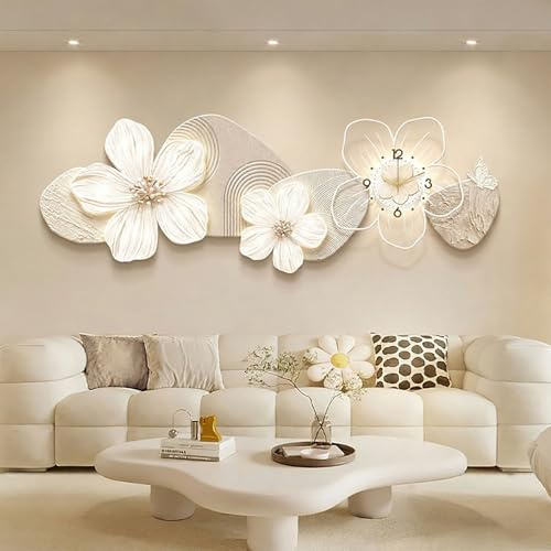 Decoración de pared con luz LED moderna colgante, escultura decorativa de pared mural 3D iluminada, para sala de estar, dormitorio, pasillo, entrada, interior del hogar(C,90x31CM/35.4x12.2in)