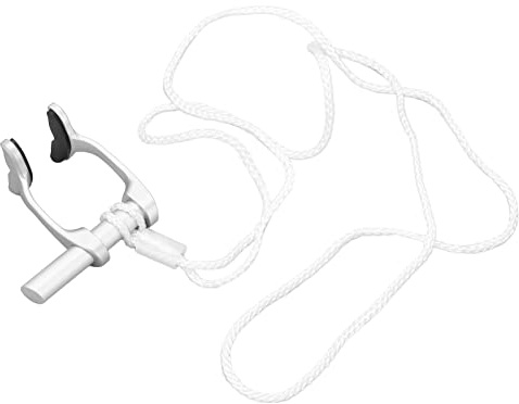 Pinzas Nariz Natacion, Plástico + Silicona Diseño Dividido Ángulo de 25 Grados Tapón Nasal Pinza Nariz Natación Adulto Clip Nasal con Correa para Entrenamiento de Buceo(Plata)