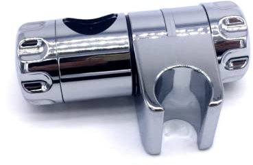 Staffa Supporto Doccia Regolabile Ricambio Doccetta ABS Soffione per Barra Saliscendi con Finitura Cromata Universale Ruotabile 360° Facile da Installare