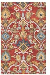 Safavieh Tapis Contemporain pour Salon, Salle à Manger, Chambre à Coucher - Blossum Collection, Tapis à Poil Court, Multi, 61 X 91 cm