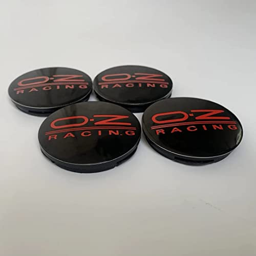 TRFAN 4 Stück Auto Nabendeckel Nabenkappen für OZ Racing M582 55/52mm Wasserdicht Rostfrei Auto Radnabendeckel ZubehöR,55MM
