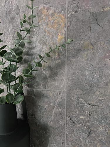 NEWROOM Tapet Grå Vliestapet Stenoptik - Industrial 3D Kakellook Stentapet för Vardagsrum Sovrum Kök