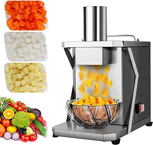 Trancheurs De Pommes De Terre éLectriques Éplucheur de légumes électrique, râpe à légumes et fruits automatique commerciale, coupe-pommes de terre, robot culinaire avec lames de 6/8/10/13/15
