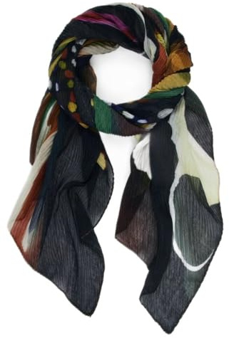 Desigual foulard collezione accessori, nero, taglia unica