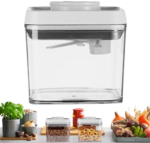 Generico Contenitori Per Cereali Con Coperchi | Contenitori Per Alimenti Impilabili,Antigoccia per Cucina Panificazione Domestica Cereali Snack Dolciumi Tè sfuso Frutta Secca