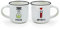 Legami MM0007, Espresso For Two, 2 Tazzine da Caffè in Porcellana New Bone China, Capacità 50 ml, Tema Poison and Antidote, Lavabili in Lavastoviglie, Utilizzabili nel microonde