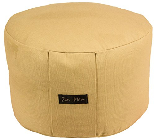 Zen Man Yogakissen, Meditationskissen, Sitzkissen (Beige)