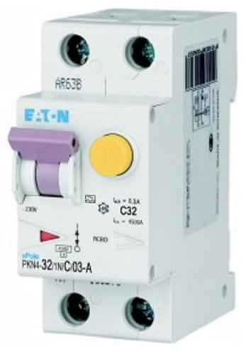 Interruttore magnetotermico differenziale A 1P+N 32A 300ma 4,5KA EATON 237167