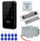 HFeng Kit Set System Controllo Accessi Impermeabile Porte Esterne IP68 Tastiera RFID + Serratura Magnetica Elettrica 180KG / 350lbs + Alimentatore yu + 10pcs Telecomandi Keychains