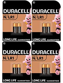 8 x Duracell N/LR1 E90 (4 ampoules de 2 batteries) 8 piles
