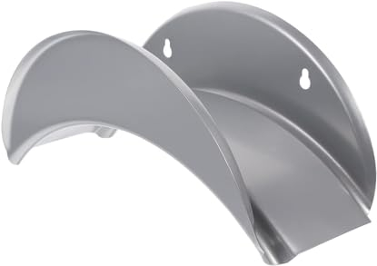 Soporte Manguera para Pared Metálico/Soporte para Manguera de Agua/Soporte Manguera Jardín/Colgador de Manguera Jardín 29cm x 13cm x 13cm (Metálico Gris)