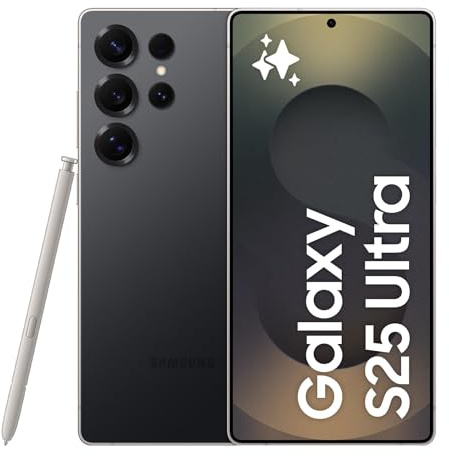 Samsung Galaxy S25 Ultra Smartphone AI, 3 anni di Garanzia del produttore, Display 6.9'' QHD+ Dynamic AMOLED 2X, Fotocamera 200MP, RAM 12GB, 256GB, 5.000 mAh, Titanium Black [Versione italiana]
