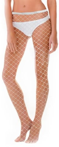 Bas résille, sexy pour femmes, Collants Femme Résille Blanc Sexy Effet Bas Porte-Jarretelles, Legging Transparent Élastique, Bas Autofixant Chic et Confortable pour Soirées, et Tenues Séduisantes