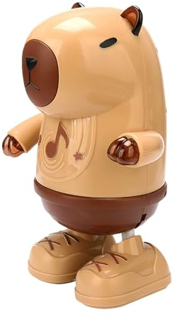 Singing Capybara Doll - Electric Interactive, Dancing Toy Lights, Music Body Movement Battery, Operated Plush Animal | Cute Shaking Educational Entertainment Figure Kids Children Holiday Present Playt