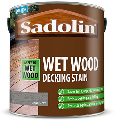 Sadolin Wet Wood Decking Stain 2.5 litre Colour - Cape Grey