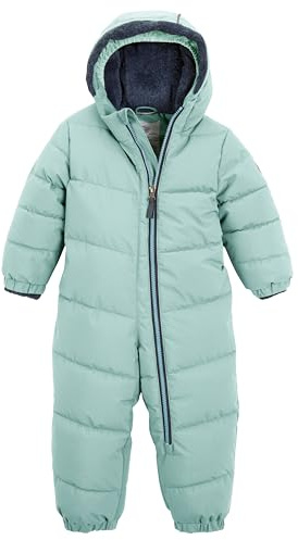 firstinstinct by killtec niños Mono/traje para la nieve con aspecto de plumón y capucha FIOW 32 MNS ONPC, steel mint, 110, 38897-000