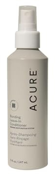 Acure Bonding Leave-In Conditioner - Leave in Conditioner Spray for Women & Men, Moisture Treatment to Repair Dry, Damaged, Color Treated Hair, Protect & Smooth Straight, Curly, & Wavy Hair - 5 fl oz
