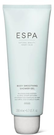 ESPA | Body Smoothing Shower Gel | 200ml | Nourishing, Naturally Foaming Body Scrub | Leaves Skin Soft and Smooth | Jasmine, Ylang Ylang & Coconut | Vegan Friendly