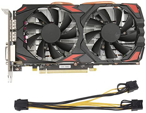 RX 580 Graphics Card, 256Bit 8GB GDDR5 1244/7000MHz PCI Express 3.0 Gaming GPU Graphics Card, Support 8K, HDMI DPx3 DVI with Dual Fans for Office and PC Gaming