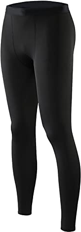 Sportstrumpbyxor för Män, Polyester Elastiska Tighta Leggings Elastiska Snabbtorkande Kompressionsbyxor för Män för Träningspass (Svart)