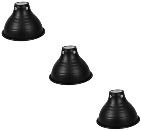 JEWEDECO 3stücke Reptilien Heizlampen Reflektor-lampenschirm Fassung Effektiver Wärmeschutz Für Terrarien Langlebig Und Für Schlangen Geckos Und Schildkröten