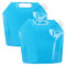 4 Pcs 5L Water Container 5L Collapsible Water Carrier, Foldable Water Storage Bottles, Camping Water Containers, Outdoor Folding Water Bags Portable for Camping Hiking Picnics BBQ Drinking Travel