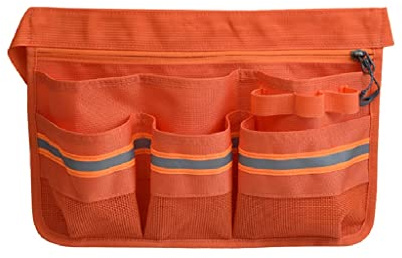 HMMMAVVZP Storage Bag Belt Tool Bag Catering Cleaning Tool Hotel Restaurant Waiter Belt Tool Bag (Color : Orange)