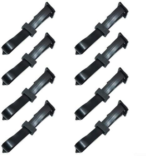 Lot de 8 attaches d'arbre en caoutchouc réglables pour une utilisation efficace du jardinage (30 x 1,3 cm)