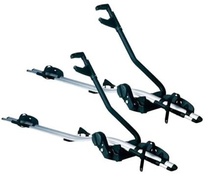 Barra Techo Coches Rieles Portabicicletas Techo Coche Portabicicletas Montaña Un Solo Marco Portabicicletas Aleación Aluminio Portabicicletas Techo Coche Baca Reling Integrado(2pcs)