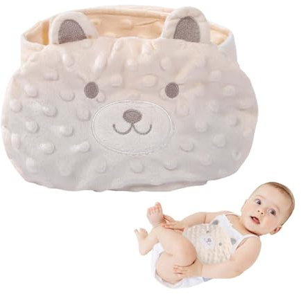 Baby Heat Pad, Belt Heated Tummy Wrap Heat Pad for Baby Belt with Soothing Warmth Birth Gift (Beige)