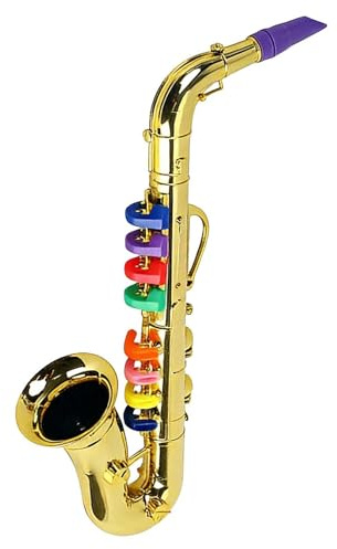 Sassofono Giocattolo - Strumento Musicale Dorato Per Bambini, Giocattolo Educativo A Fiato | Oggetti Di Scena Realistici Per Spettacoli Teatrali, Flauto Dolce Ṕer Tromba In Francese | Idea