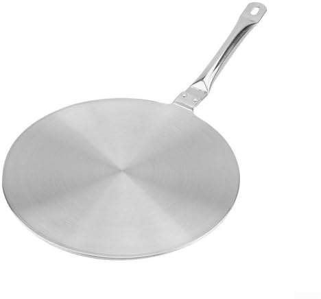 Placa difusora de calor de acero inoxidable de 20 cm | Convertidor adaptador de placa de inducción para estufas de gas eléctricas | Disco de calefacción uniforme para ollas, sartenes y todos los