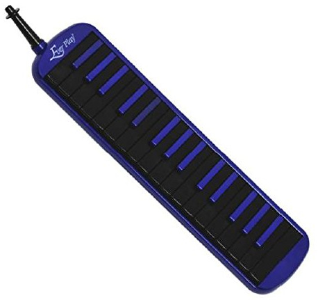 Ever Play Melodica 32 buttons black/blue with Free Case