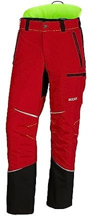 KOX Schnittschutzhose Mistral 3.0 Rot/Gelb Größe 54